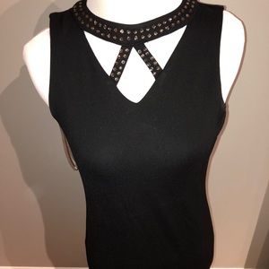 Euc Elisa b size 16 black sleeveless dress